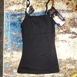 Maidenform Black Shaper Cami Tank Top